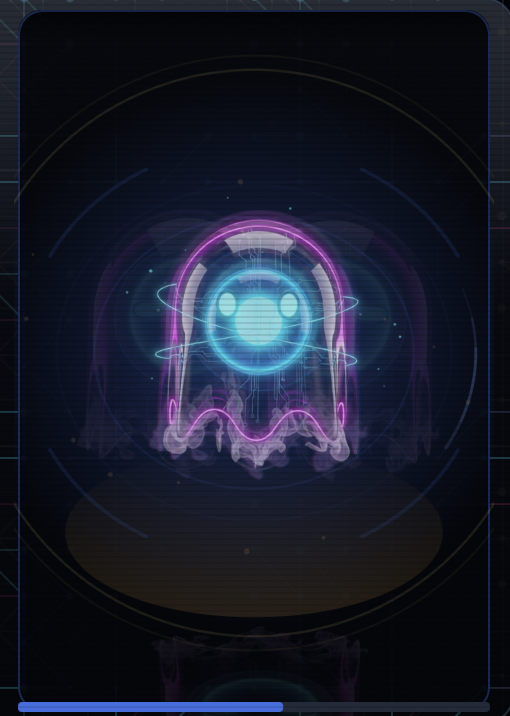 Ghost mascot, engaged