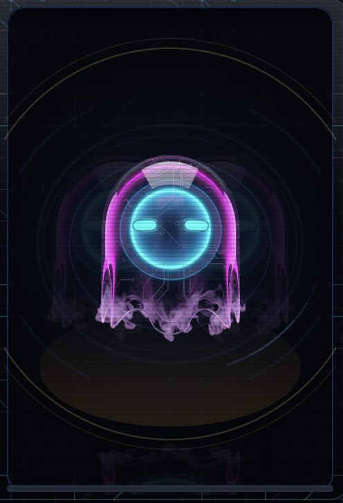 Ghost mascot, idle