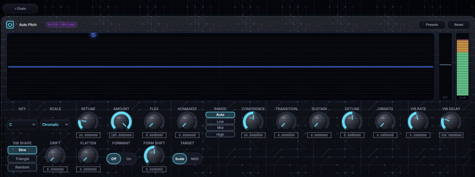 Auto Pitch module editor in GhostInTheMachine