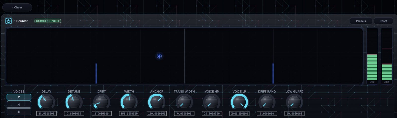 Doubler module editor in GhostInTheMachine