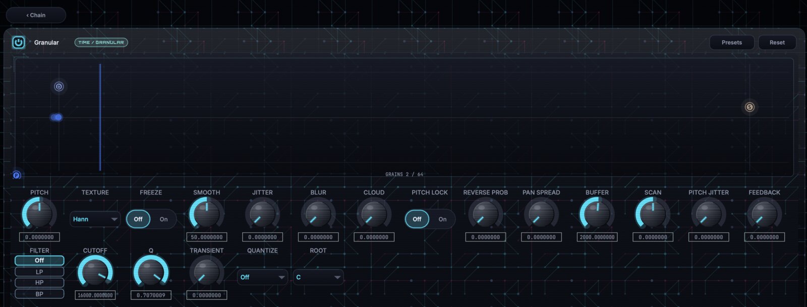 Granular module editor in GhostInTheMachine