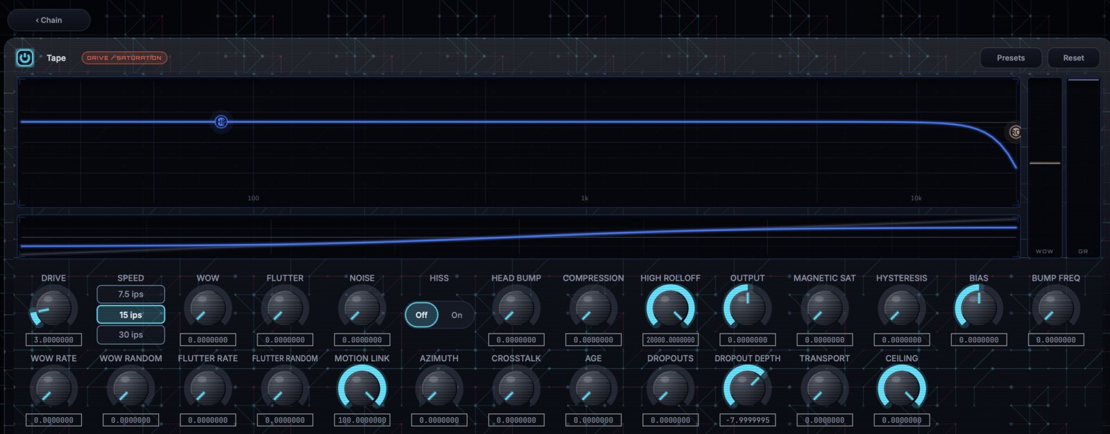 Tape module editor in GhostInTheMachine