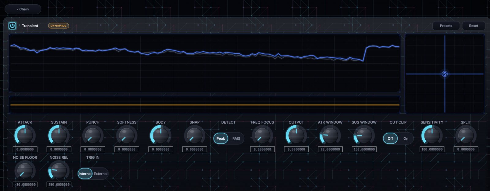 Transient module editor in GhostInTheMachine